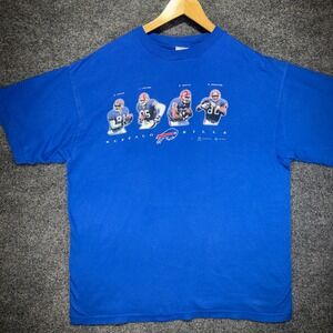 Joy Athletic Buffalo Bills Graphic T-Shirt Mens XL Blue Vintage 2000 Players Y2K